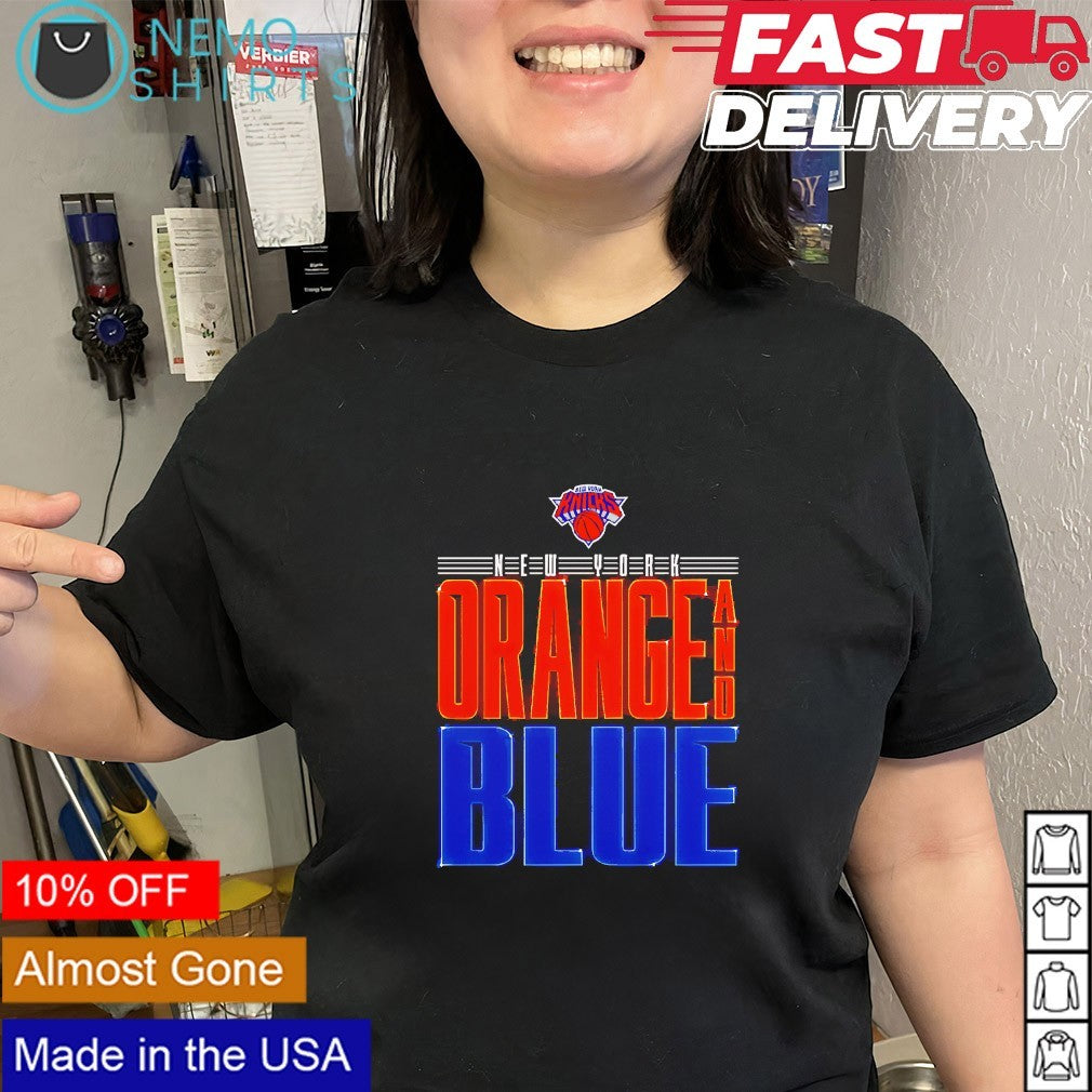 New York Knicks orange and blue outerstuff shirt