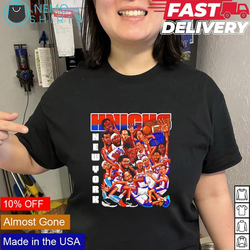 New York Knicks team player 2026 cartoon shirt
