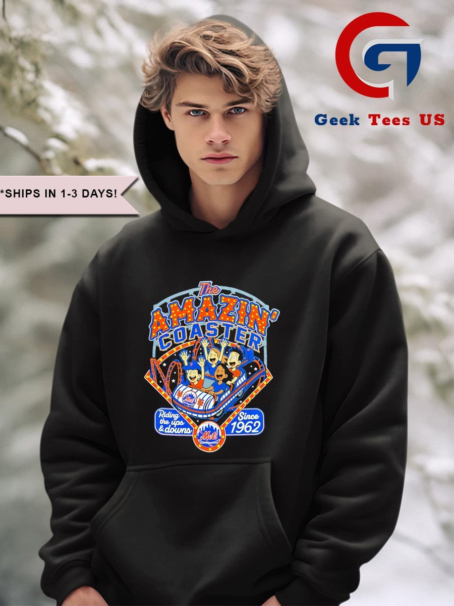New York Mets The Amazin’ Coaster riding The Ups and Downs since 1962 shirt