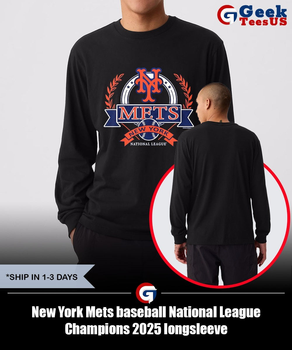 New York Mets baseball National League Champions 2025 shirt