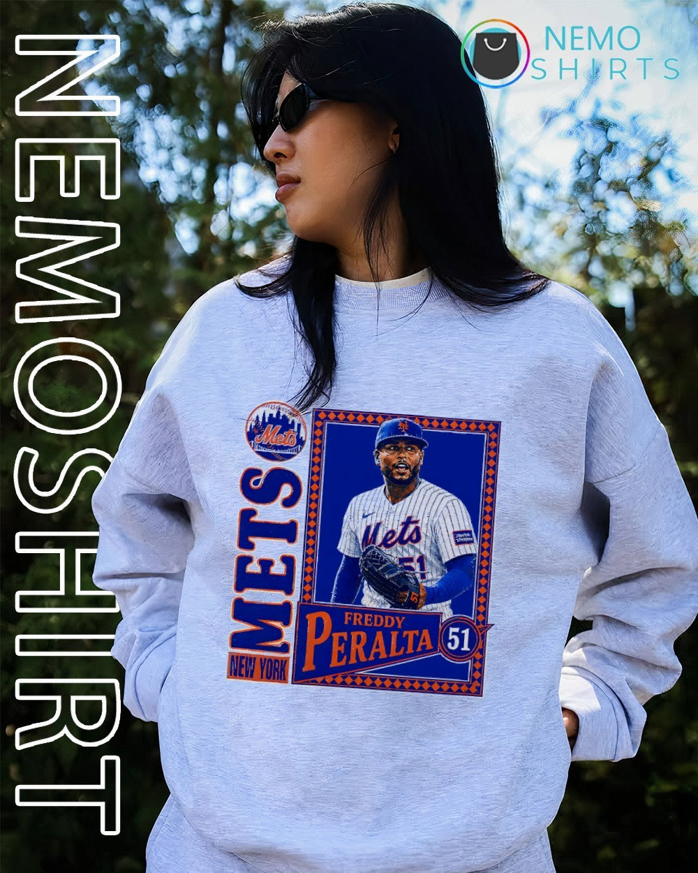 New York Mets baseball player 51 Freddy Peralta shirt