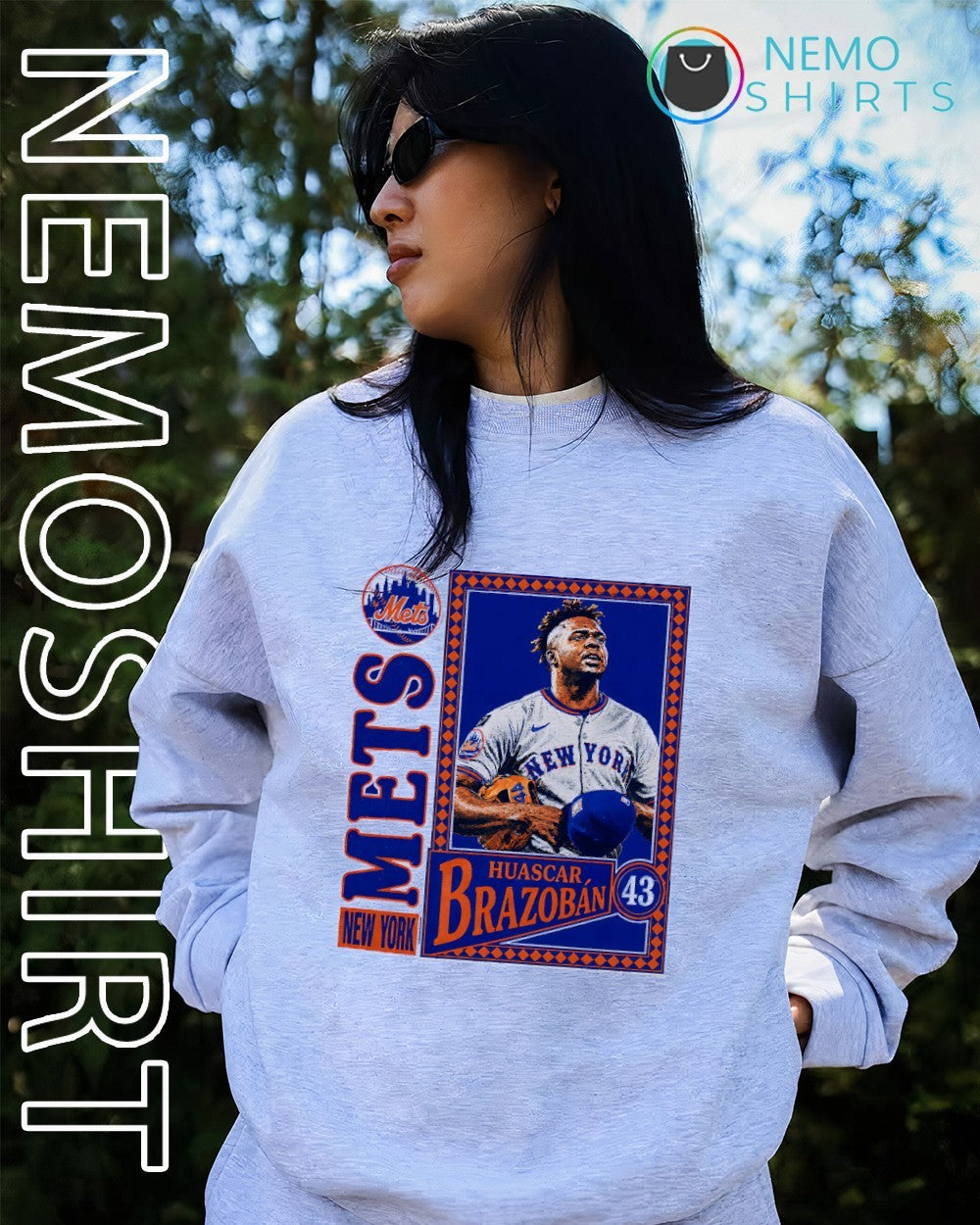 New York Mets relief pitcher 43 Huascar Brazoban shirt