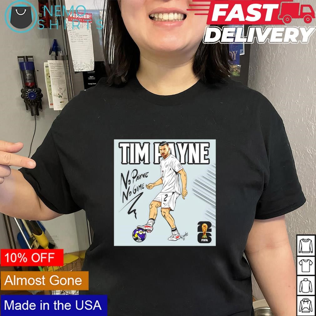 New Zealand soccer player Tim Payne no payne no game FIFA logo shirt