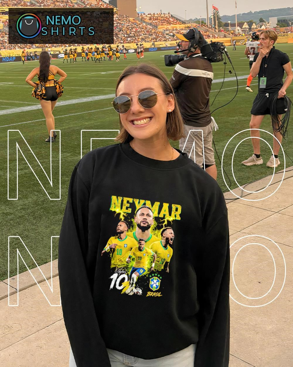 Neymar Jr Brazil FC number 10 graphic shirt