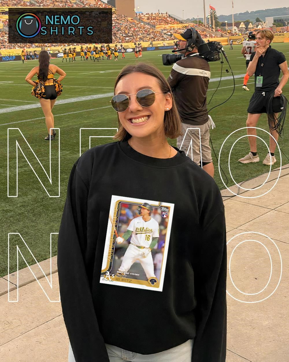 Nick Kurtz of Oakland Athletics rookie card shirt