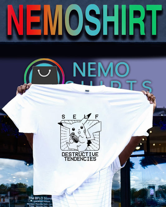 Nintendo Pokemon self destructive tendencies shirt