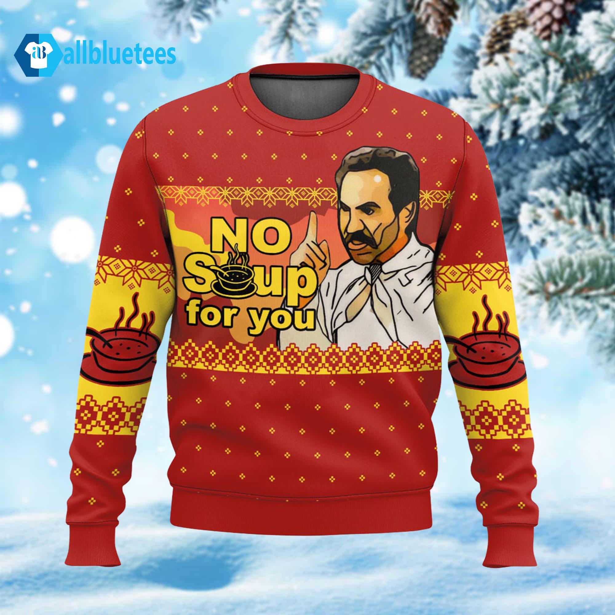 No Soup For You Seinfeld Christmas Sweater