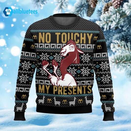 No Touchy My Presents Ugly Christmas Sweater
