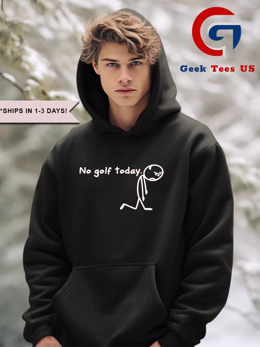 No golf today sad stickman golfer shirt