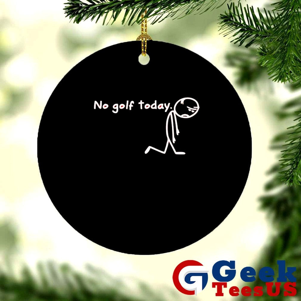 No golf today sad stickman golfer shirt