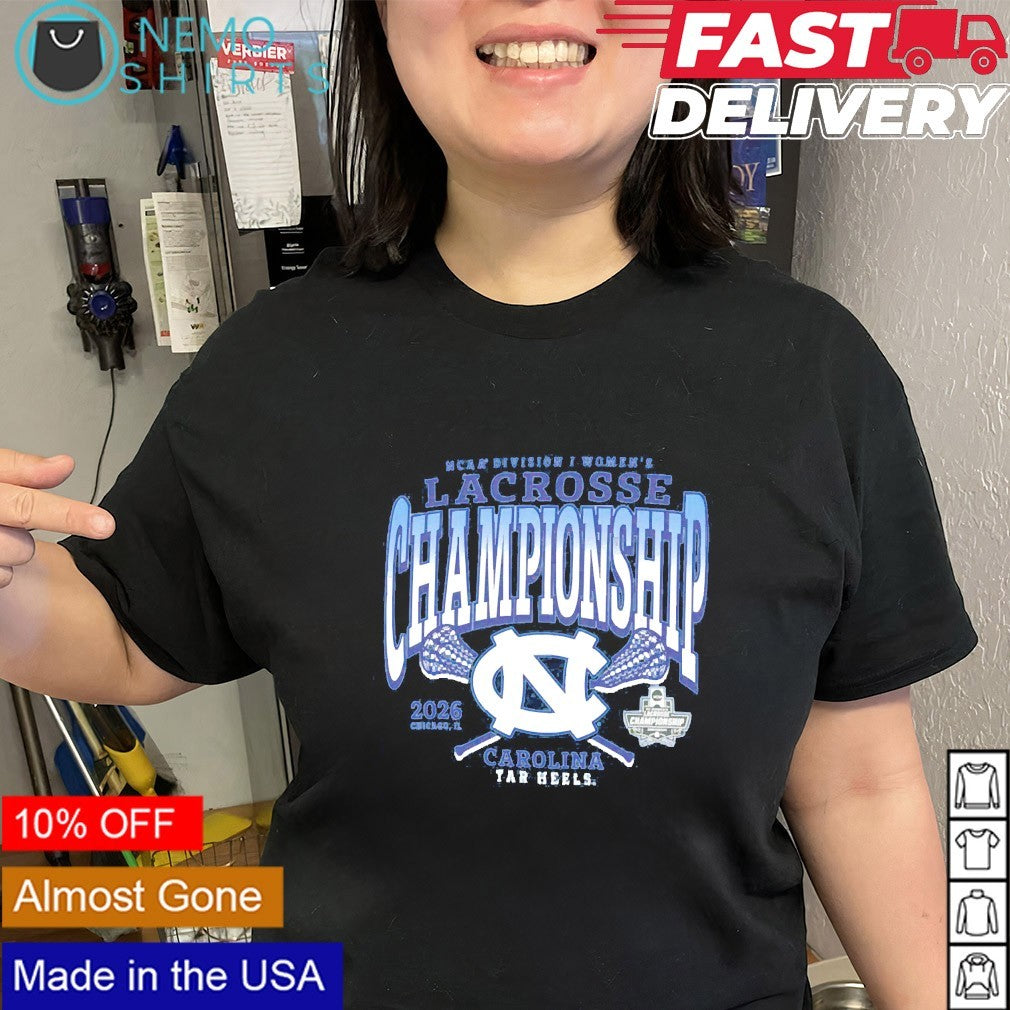 North Carolina Tar Heels 2026 NCAA DI women’s lacrosse championship shirt