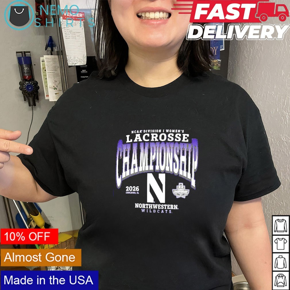 Northwestern Wildcats 2026 NCAA DI women’s lacrosse championship shirt