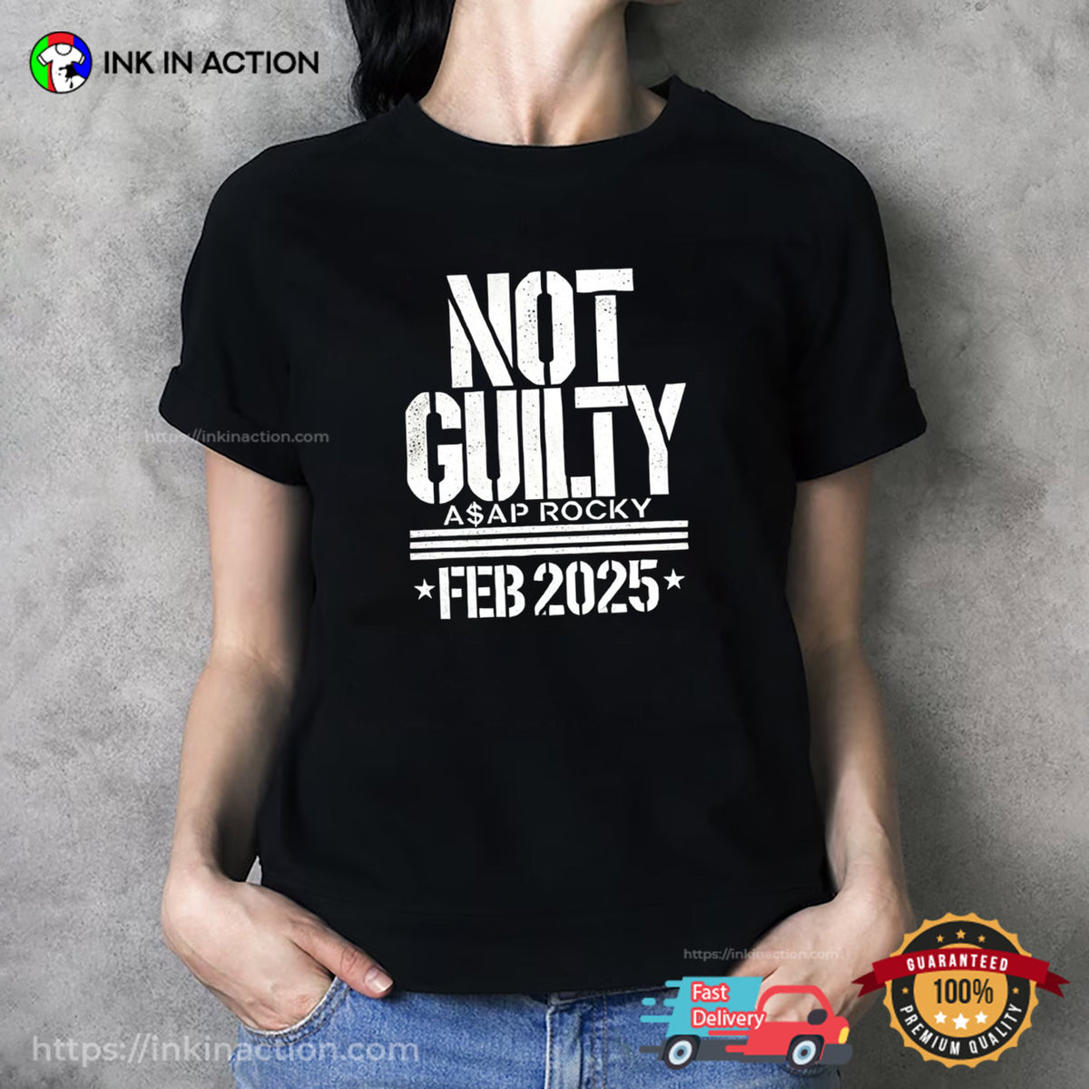 Not Guilty ASAP Rocky Vintage Hip Hop T-shirt