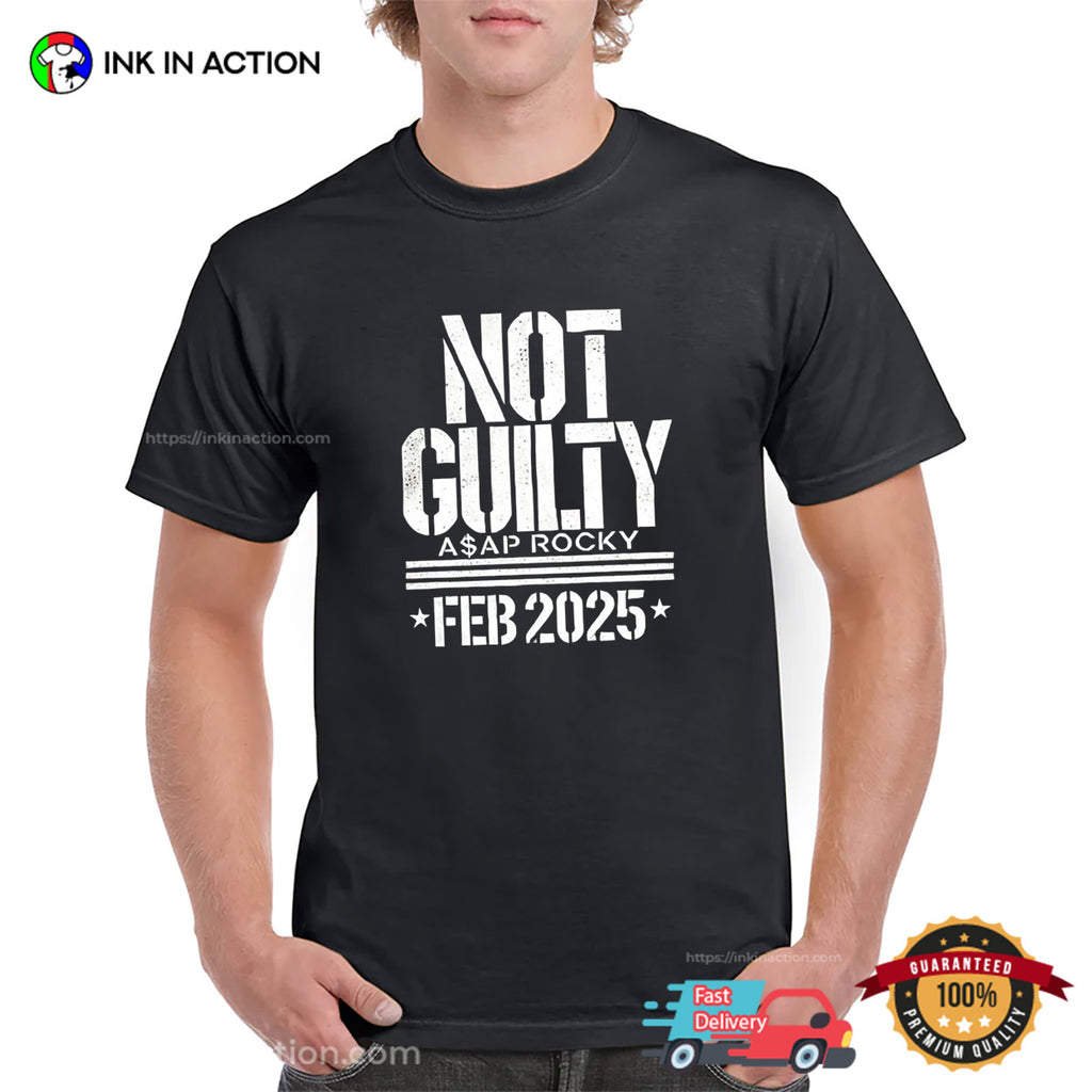 Not Guilty ASAP Rocky Vintage Hip Hop T-shirt