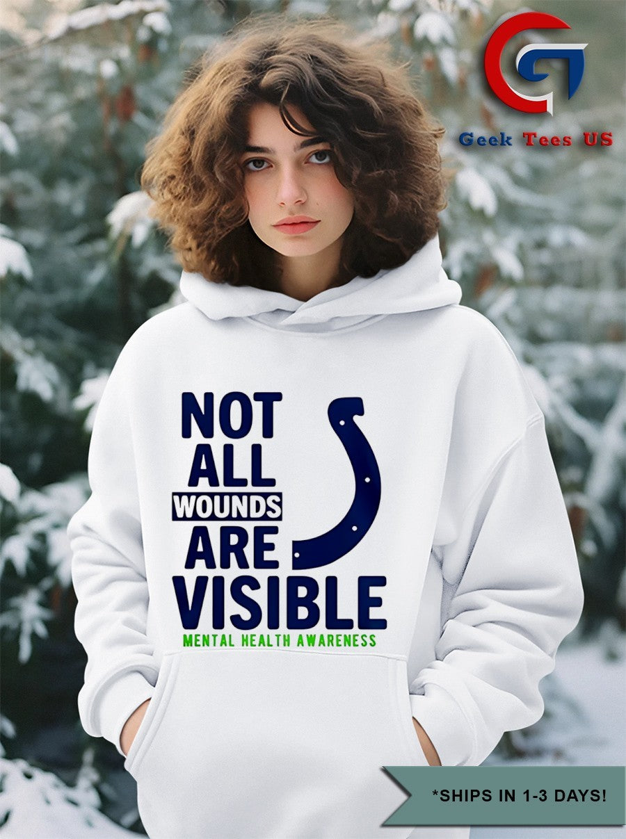 Not all wounds are visible Mental Health Indianapolis Colts football shirt