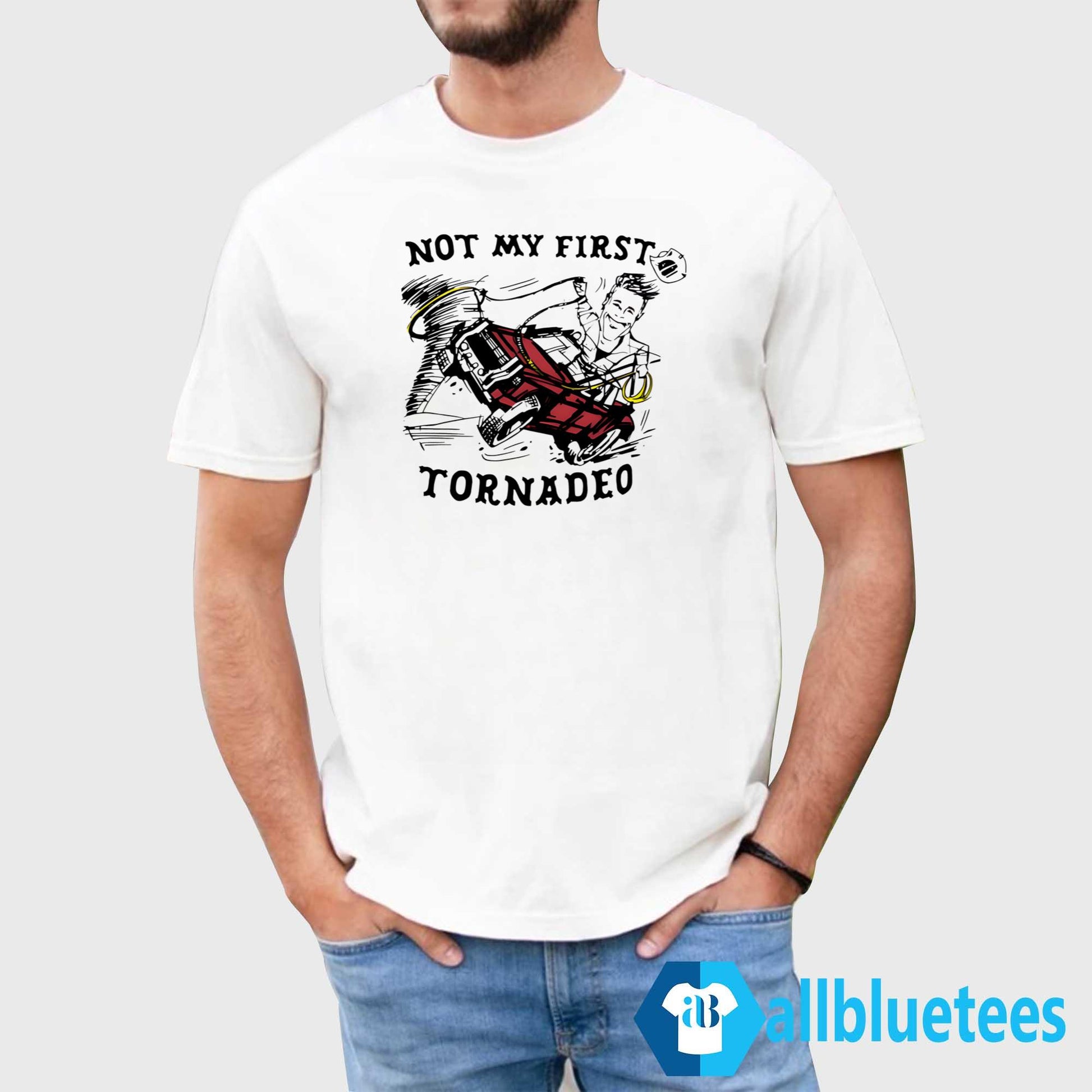 Glen Powell Not My First Tornado Shirt