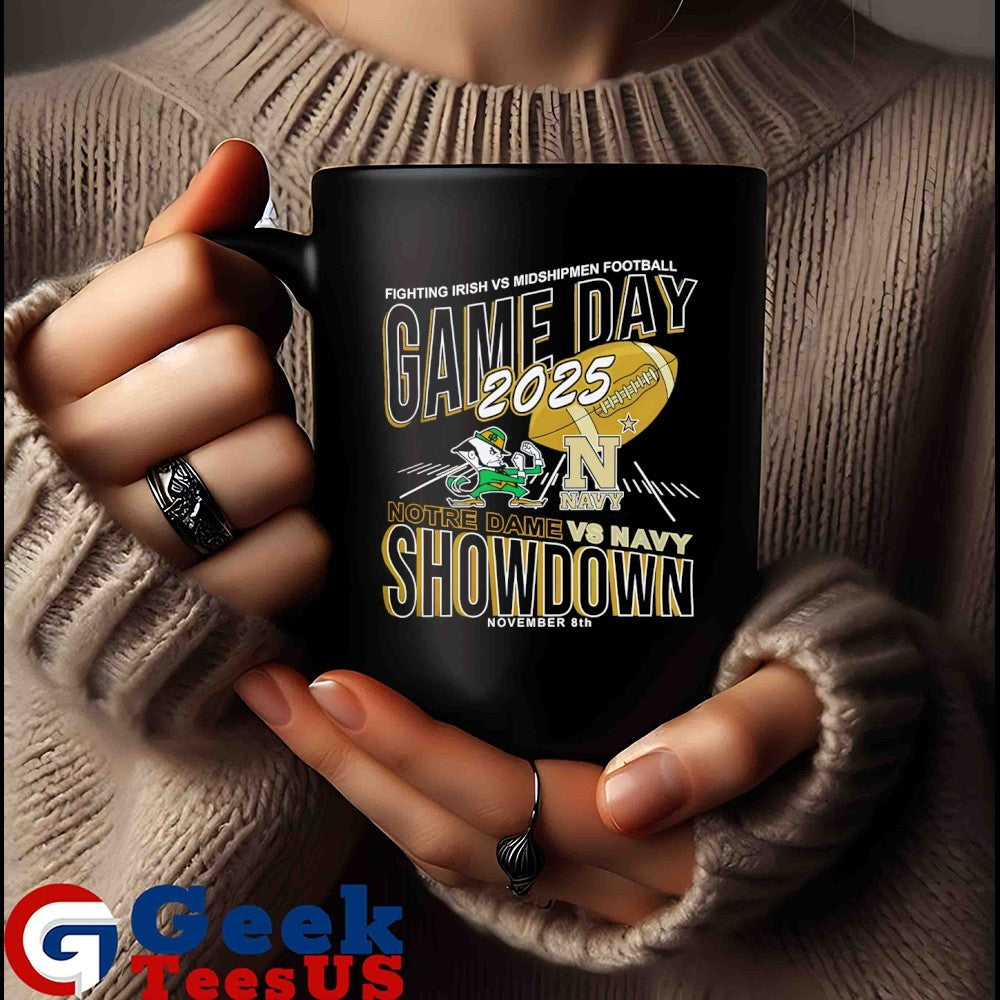 Notre Dame Fighting Irish vs Navy Midshipmen football Game Day Showdown 2025 shirt