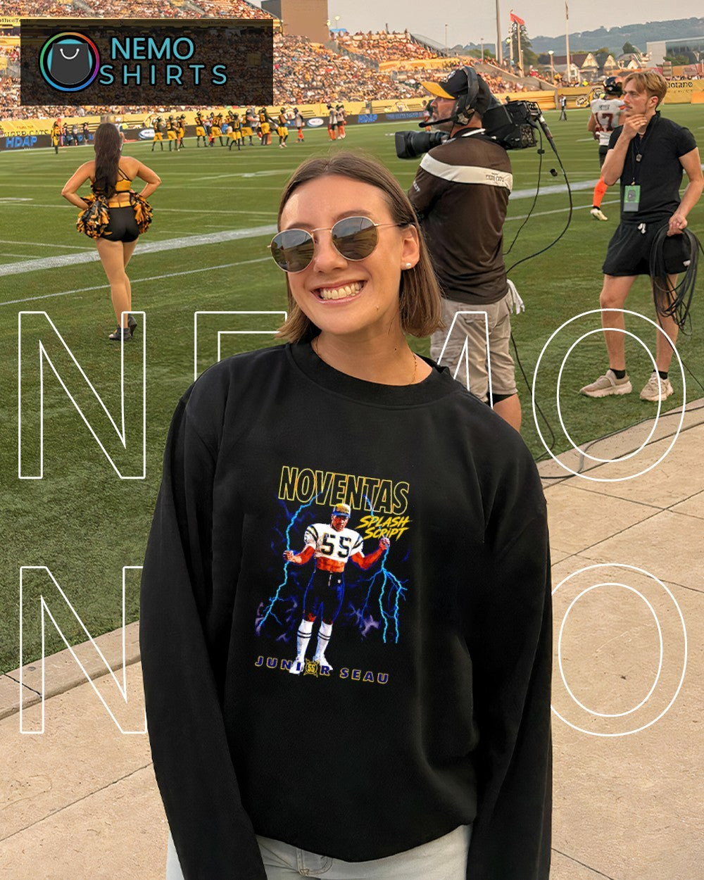 Noventas splash script Junior Seau San Diego Chargers shirt