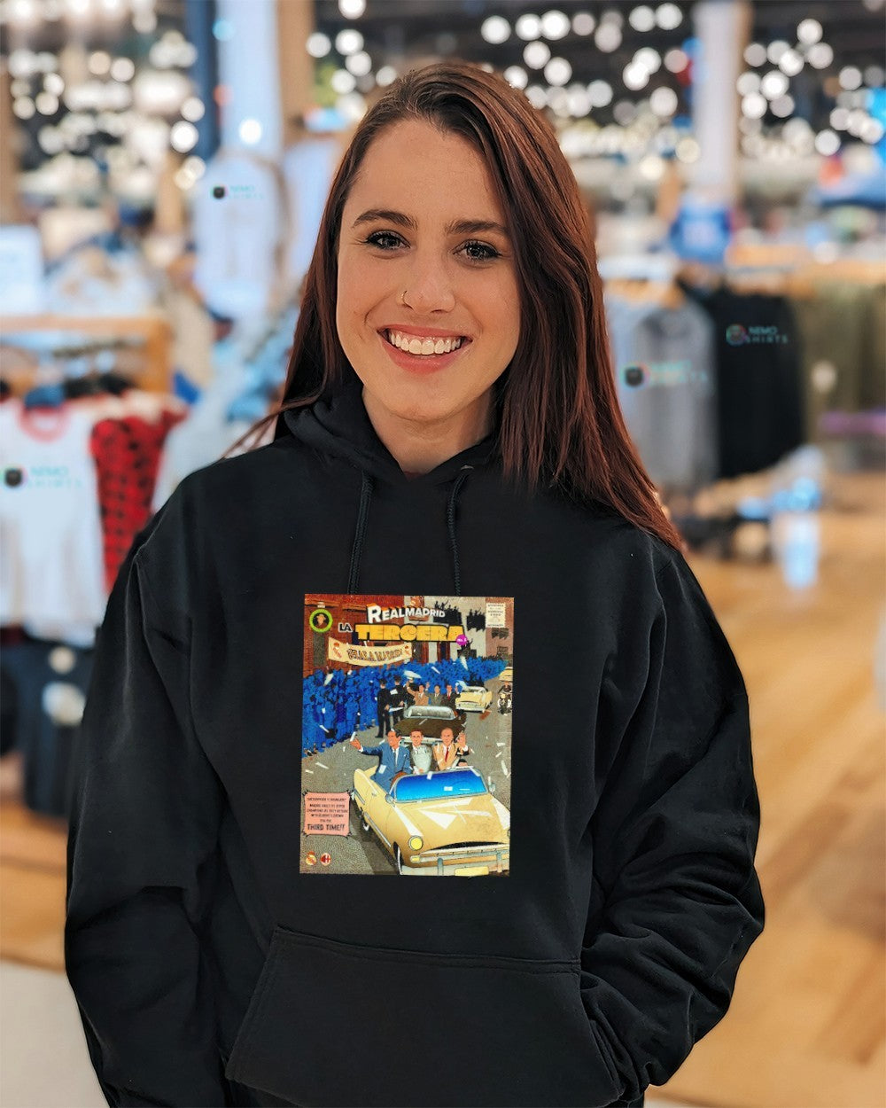 Real Madrid La Tercera Europe champions for the third time comic shirt
