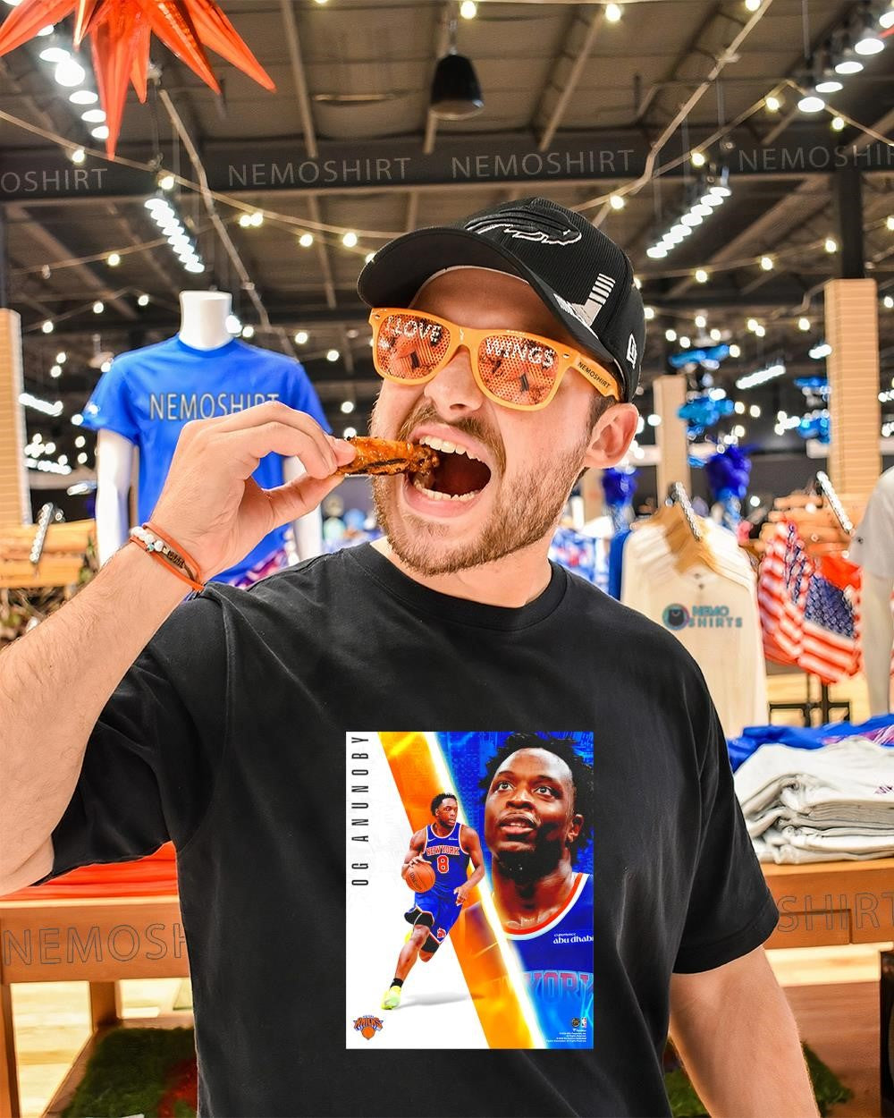OG Anunoby New York Knicks Eastern Conference Champs collage shirt