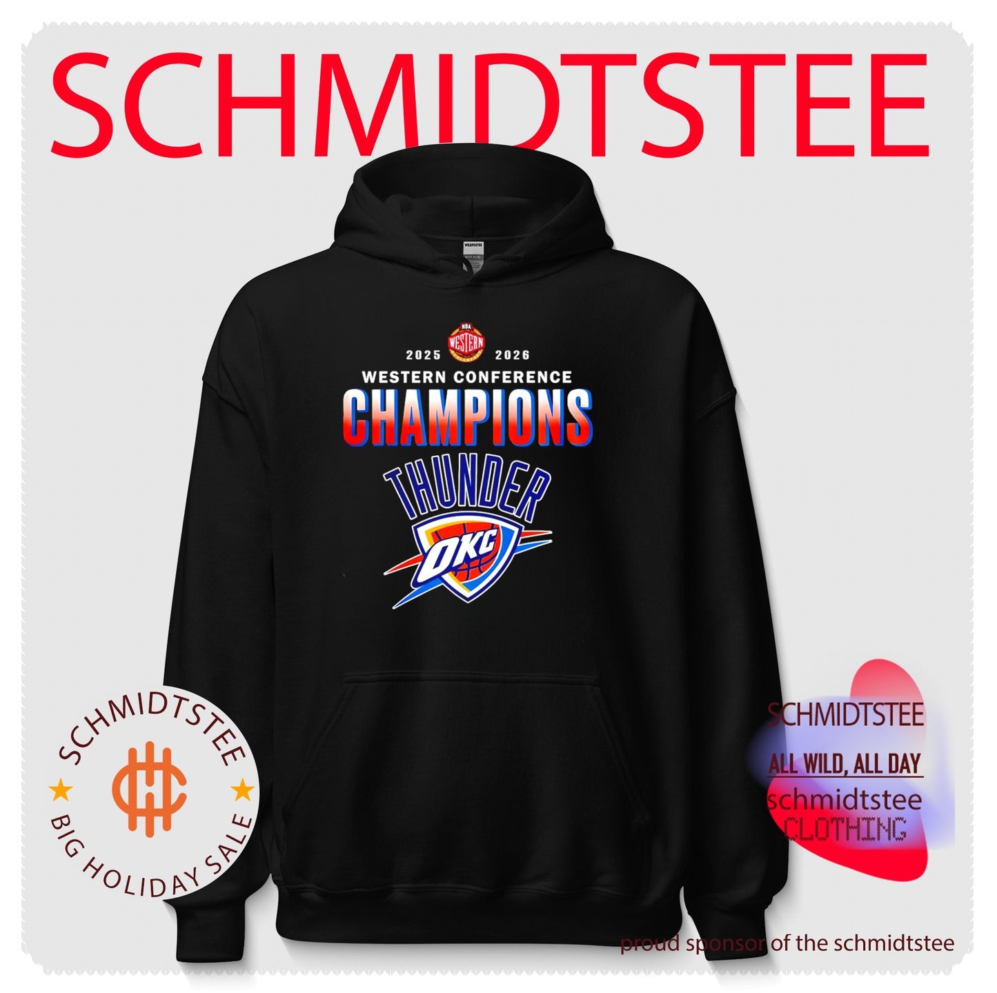 OKC Thunder 2026 NBA Western Conference Champions logo shirt