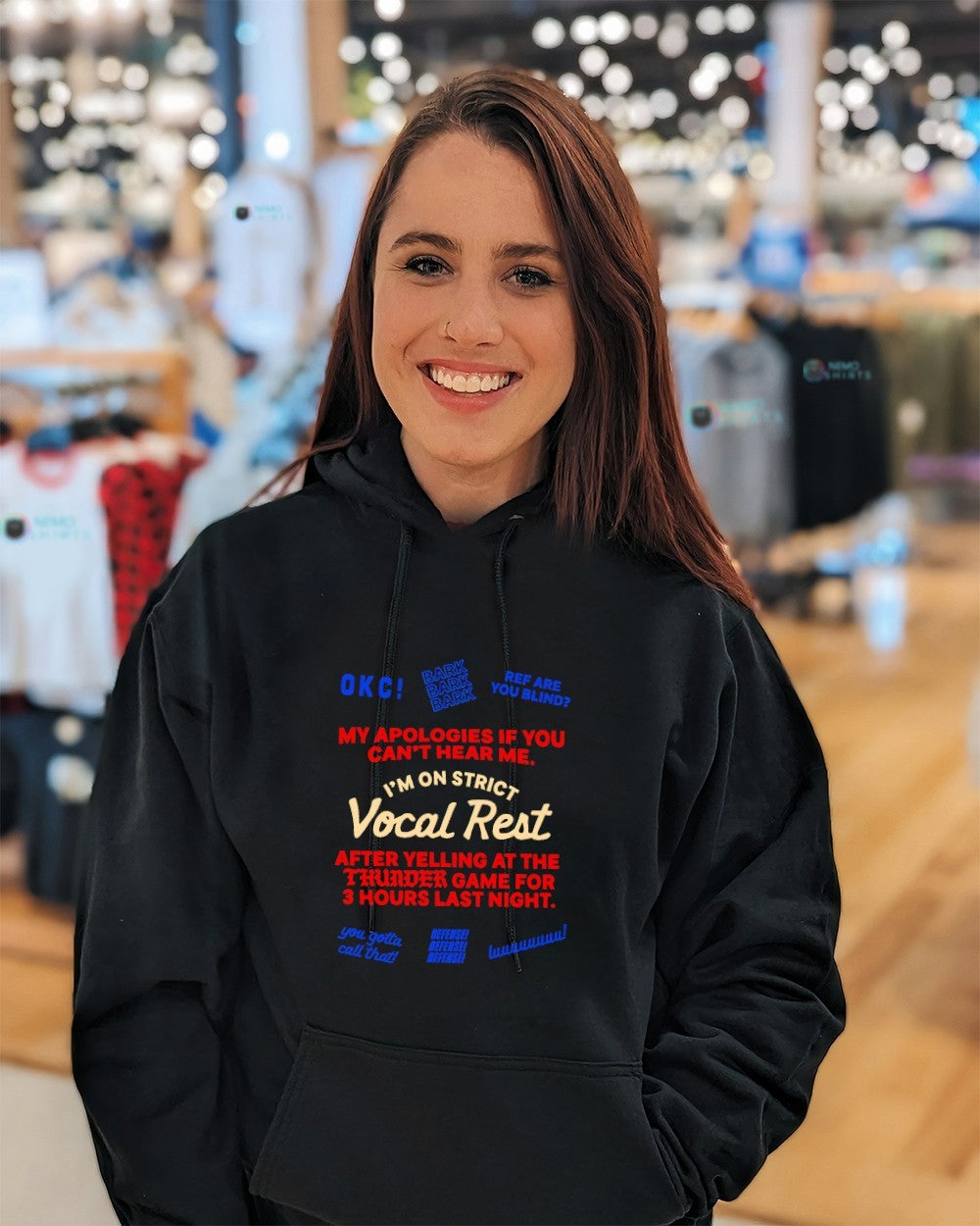 OKC Thunder I’m on strict vocal rest my apologies if you can’t hear me shirt