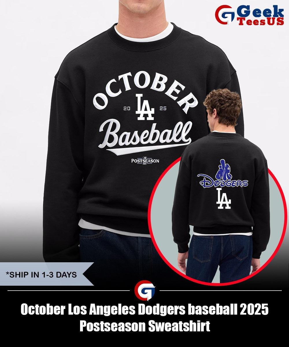 October Los Angeles Dodgers baseball 2025 Postseason shirt