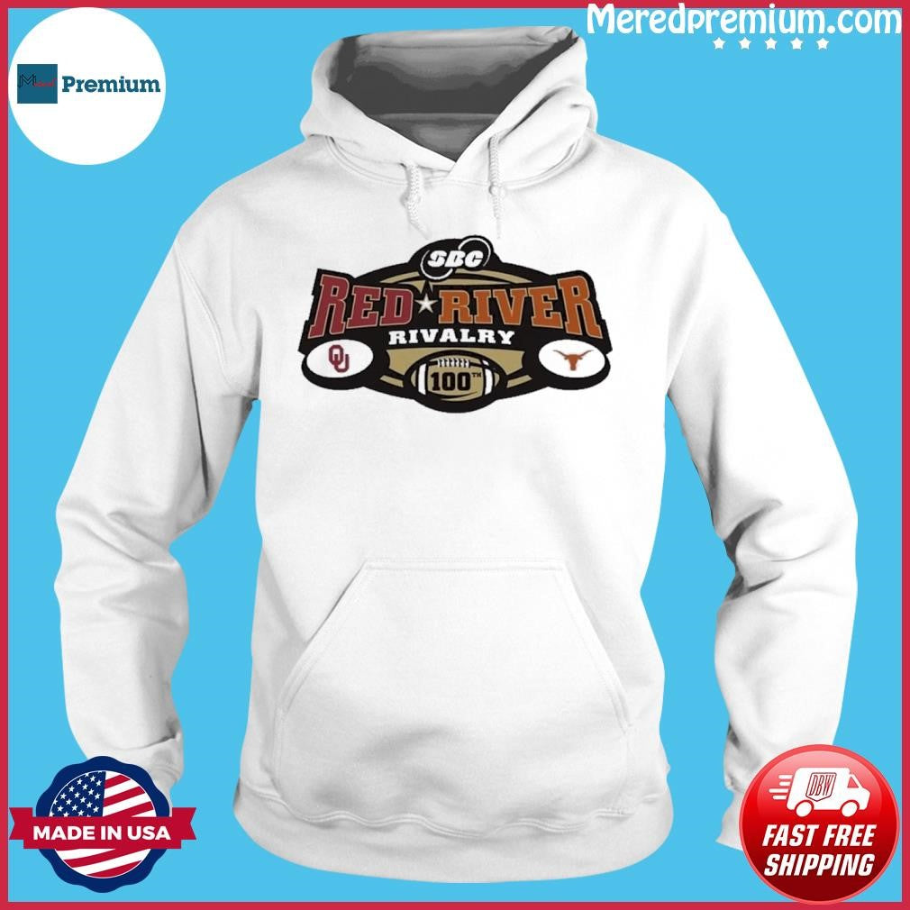 100th Red River Rivalry Oklahoma Sooners Vs Texas Longhorns Logo T-Shirt
