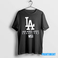 Official 2025 9x World Series Champions Los Angeles Dodgers 2 Sided Tee Sweater