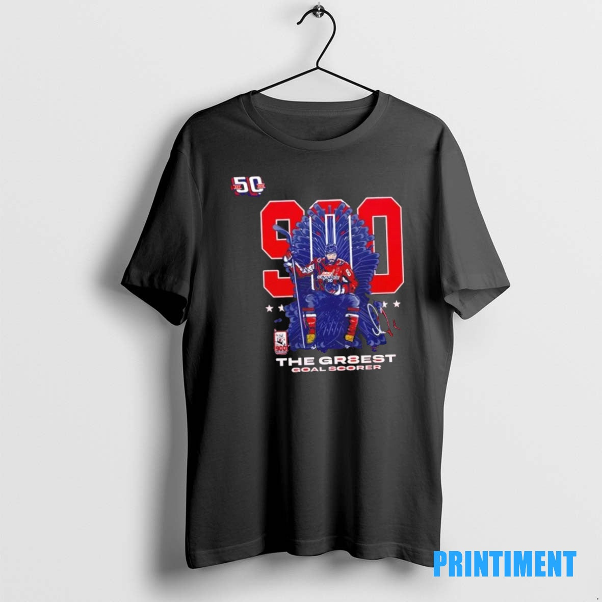 Official 2025 Alexander Ovechkin Washington Capitals Nhl All Time Leading Goal Scorer 2 Sided Tee