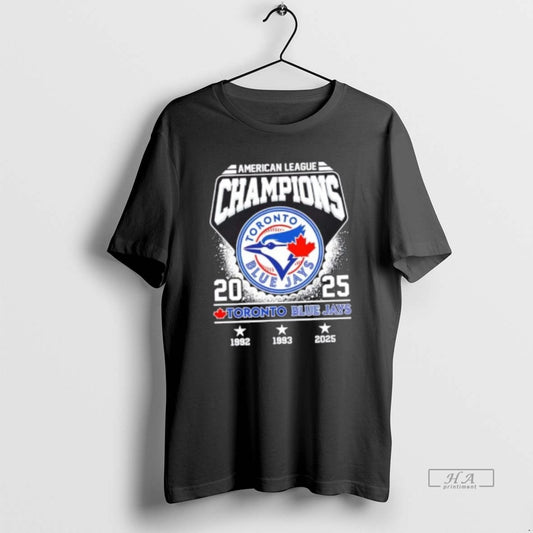 Official 2025 American League Champions Toronto Blue Jays Baseball Logo