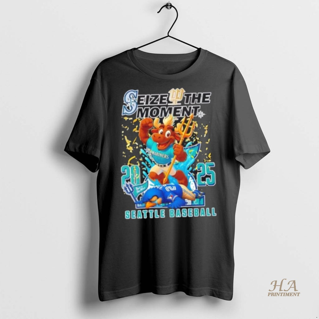 Official 2025 Seize The Moment Seattle Mariners Win Toronto Blue Jays Lose Baseball Shirt