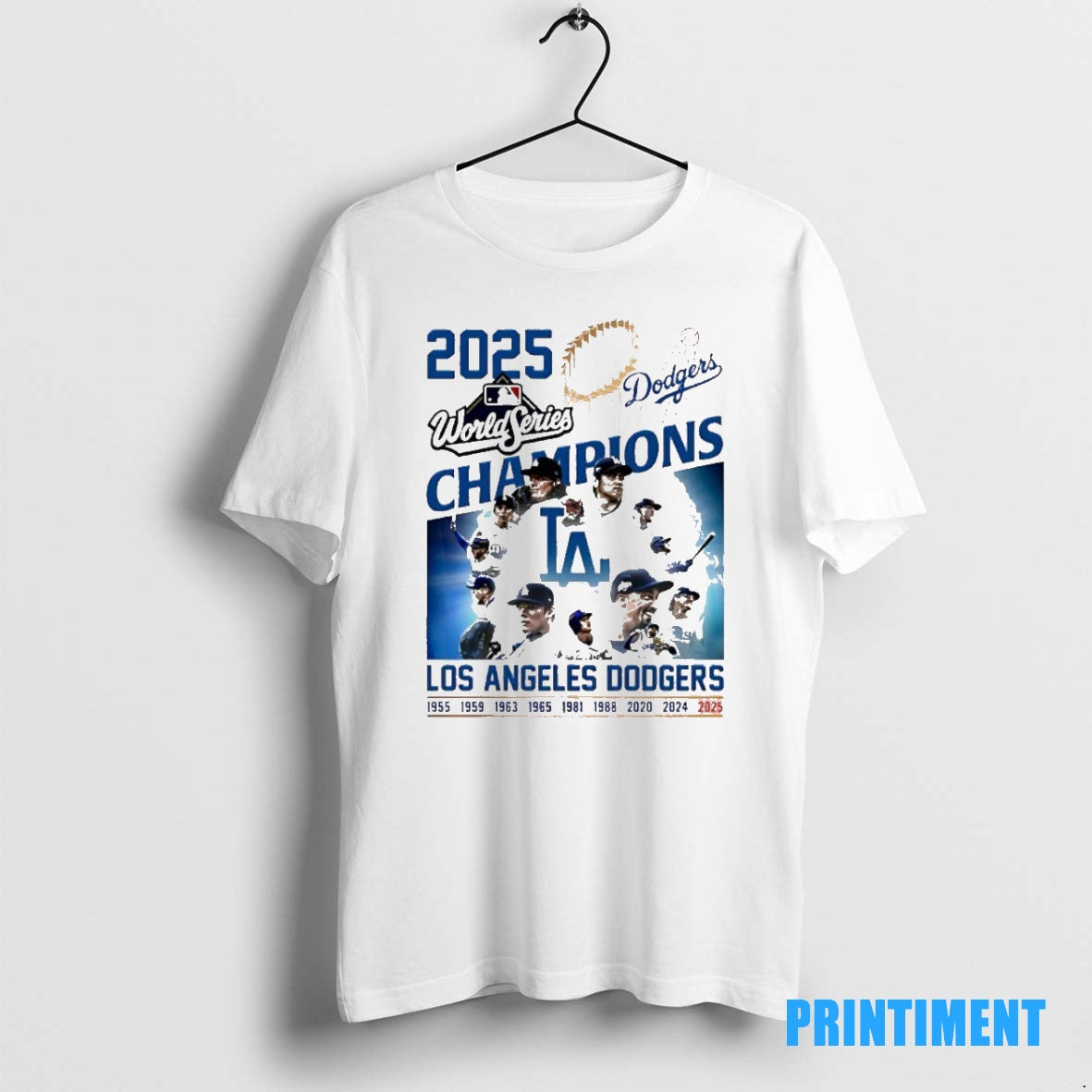 Official 2025 World Series Champions Mlb Los Angeles Dodgers Wins Blue Jays Tee Sweater
