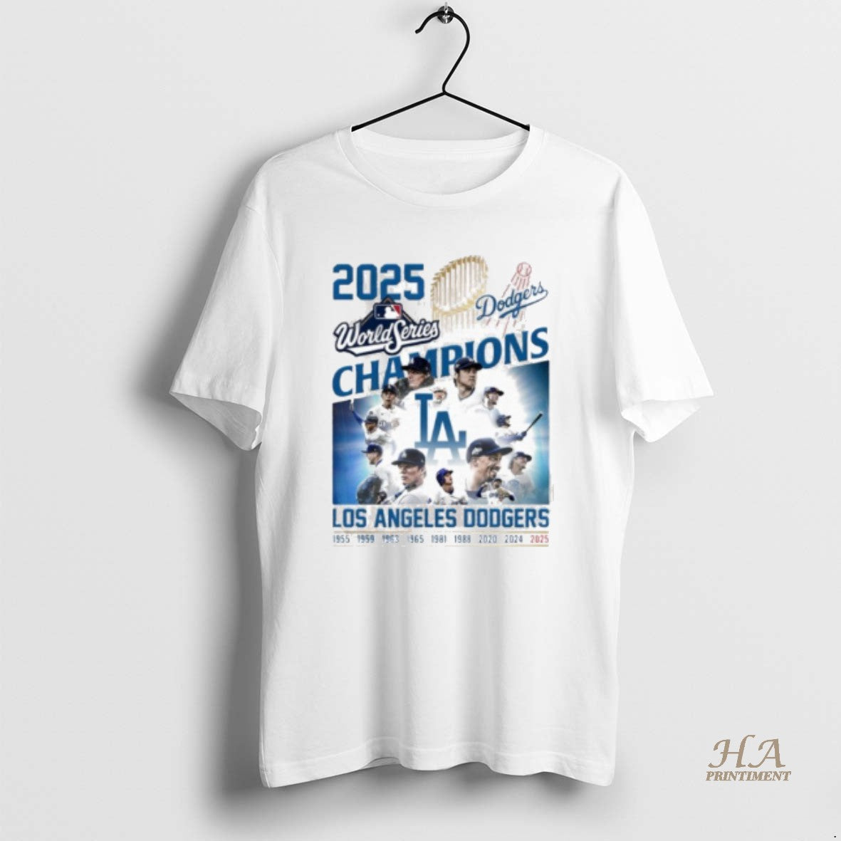 Official 2025 World Series Champions Team Player Los Angeles Dodgers