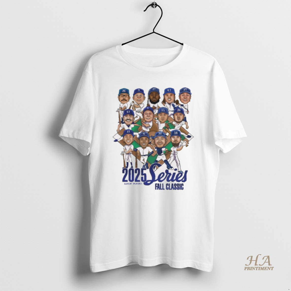 Official 2025 World Series Fall Classic Los Angeles Dodgers Defeat Toronto Blue Jays Caricatures