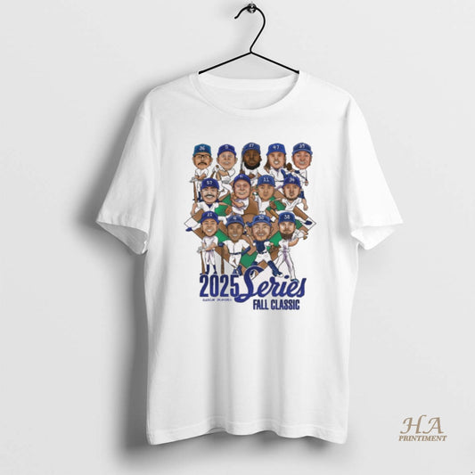Official 2025 World Series Fall Classic Los Angeles Dodgers Defeat Toronto Blue Jays Caricatures