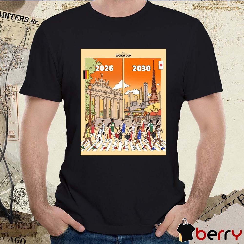 2026 – 2030 FIBA Women’s Basketball World Cup t-shirt