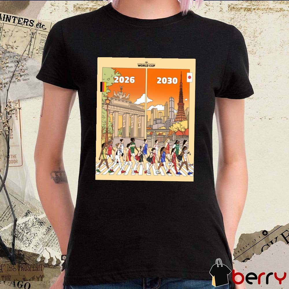 2026 – 2030 FIBA Women’s Basketball World Cup t-shirt