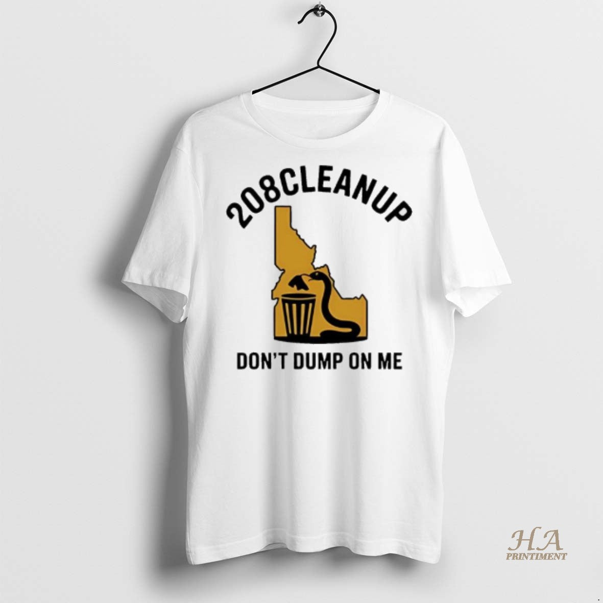 Official 208 Cleanup Dont Dump On Me Shirt