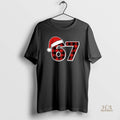 Official 67 Meme Funny Christmas Red Plaid Xmas Pajamas Slang