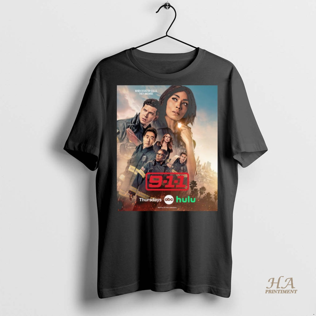 Official 9 1 1 When Disaster Calls They Answer Season 9 Cast Shirt