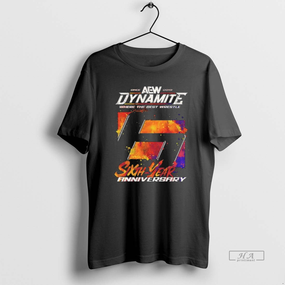Official Aew Dynamite 6th Anniversary Galaxy Design