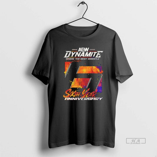 Official Aew Dynamite 6th Anniversary Galaxy Design