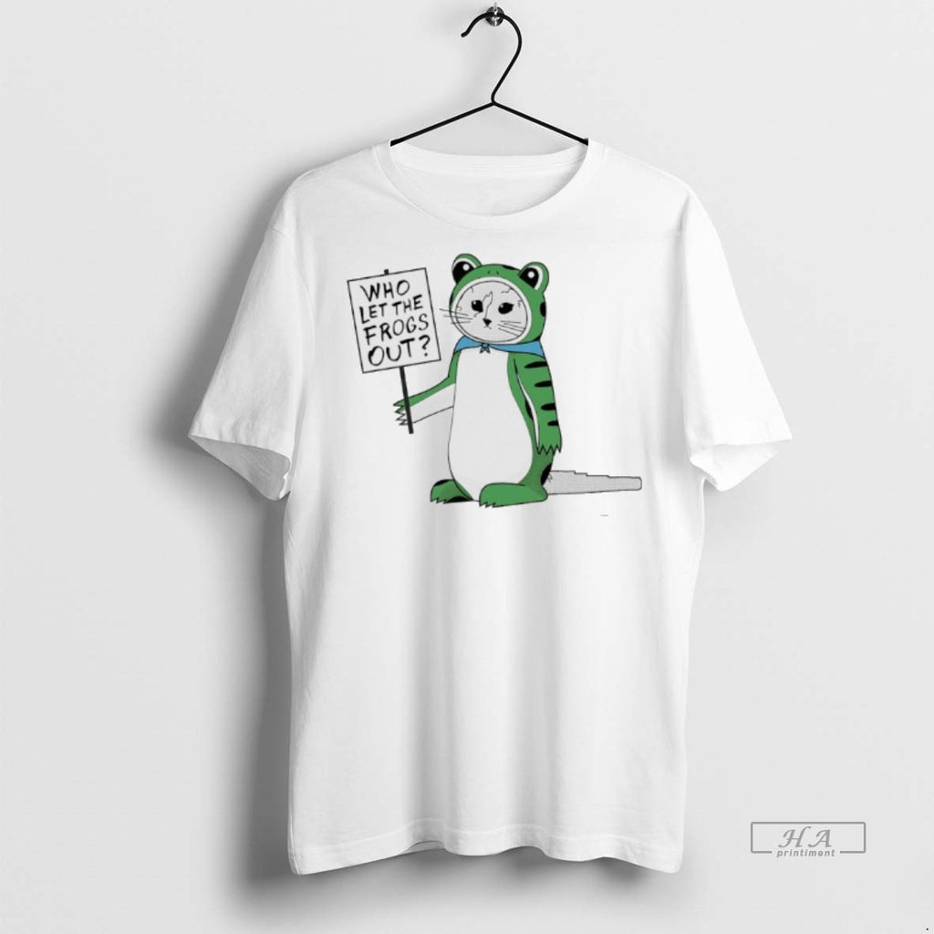 Official Antifa Frog Gary Who Let The Frogs Out Shirt