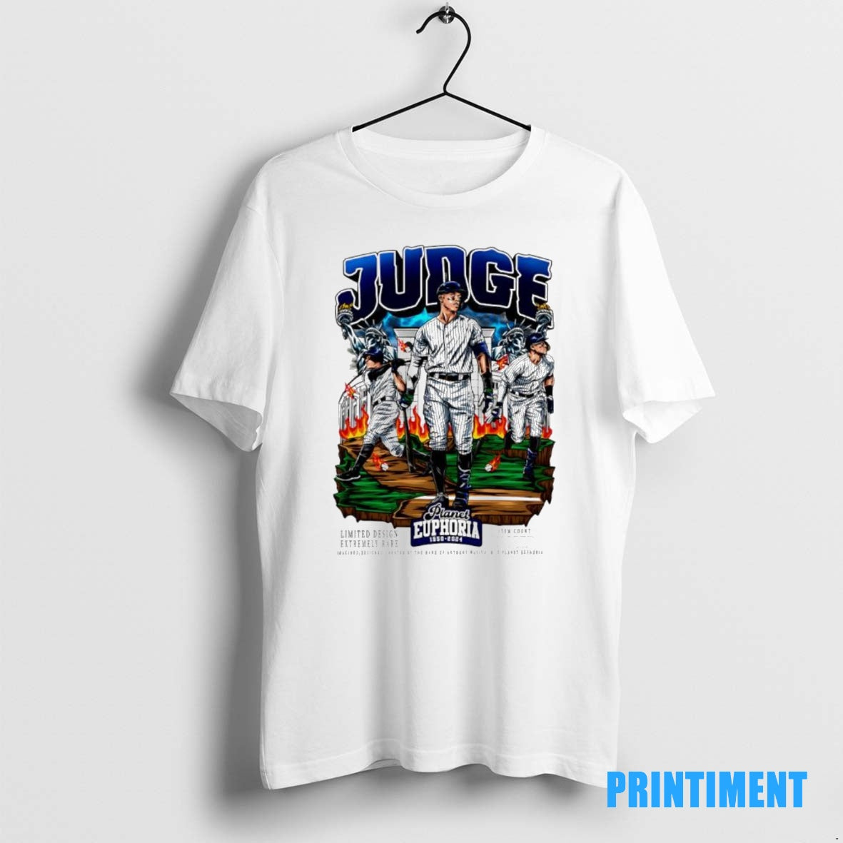 Official Aaron Judge New York Yankees Player Jersey Planet Euphori Graphic Tee Sweater