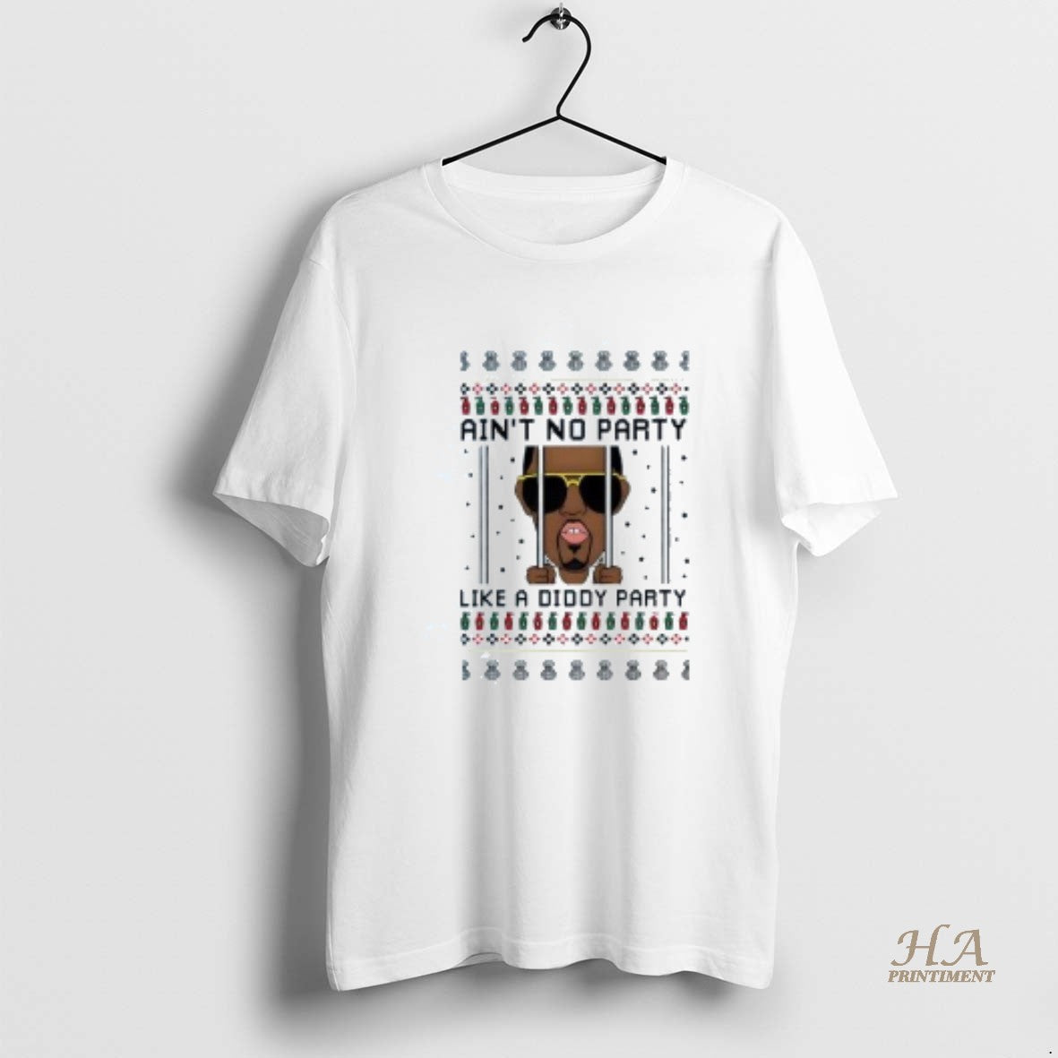 Official Aint No Party Like A Diddy Jail Party Ugly Christmas