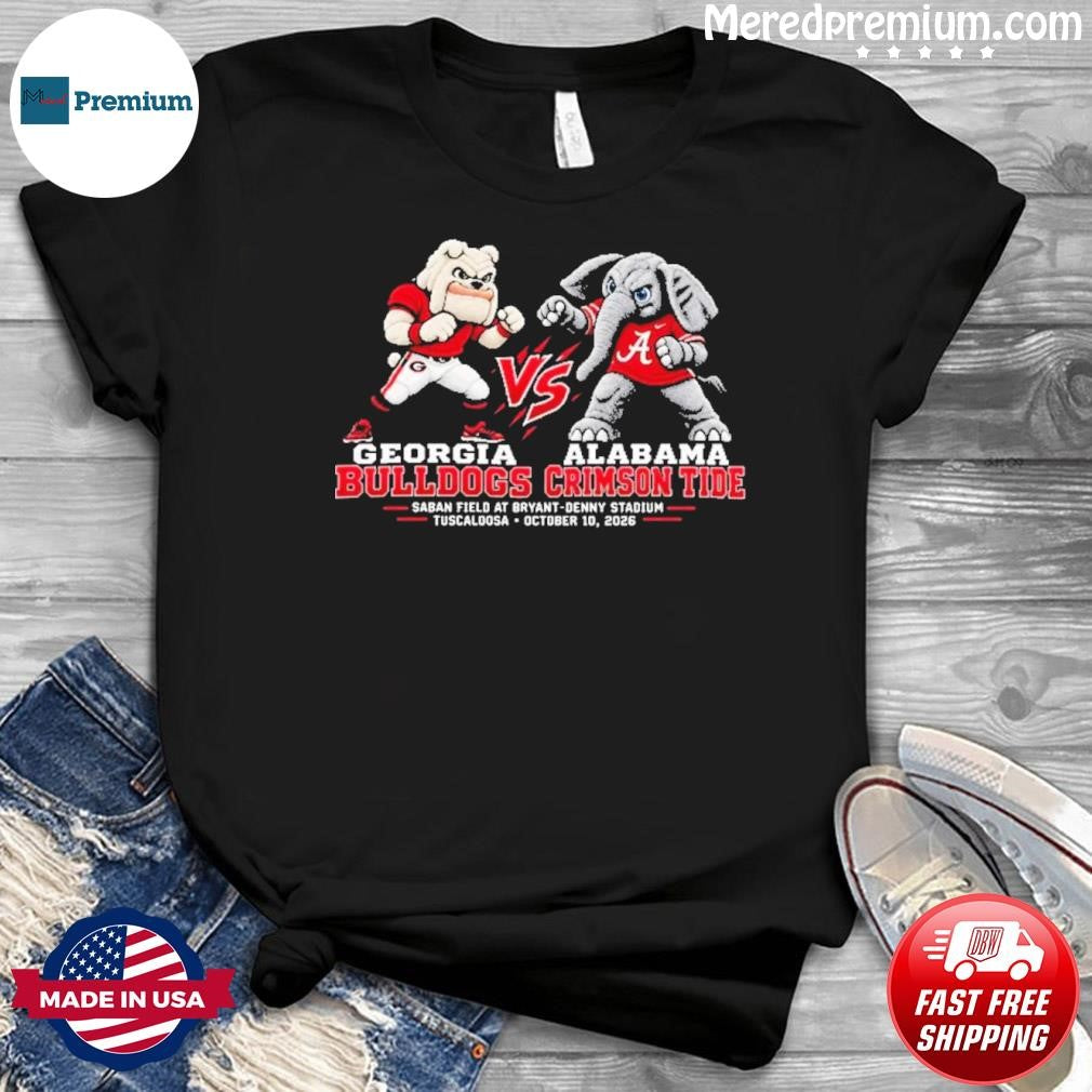 Alabama Vs Georgia Gameday Rivalry Mascot Oct 10, 2026 Shirt