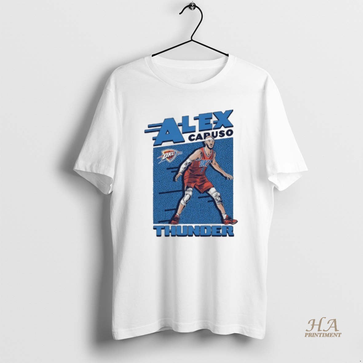 Official Alex Caruso Oklahoma City Thunder Player Graphic Cartoon
