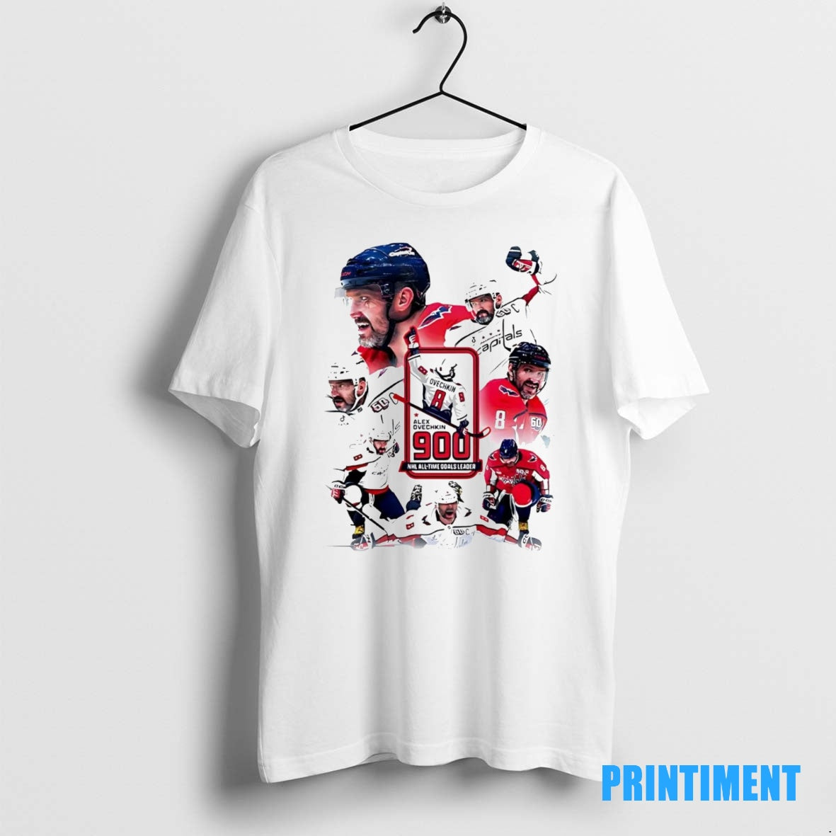 Official Alex Ovechkin 900 Most Goals In Nhl History 2 Sided Tee Sweater