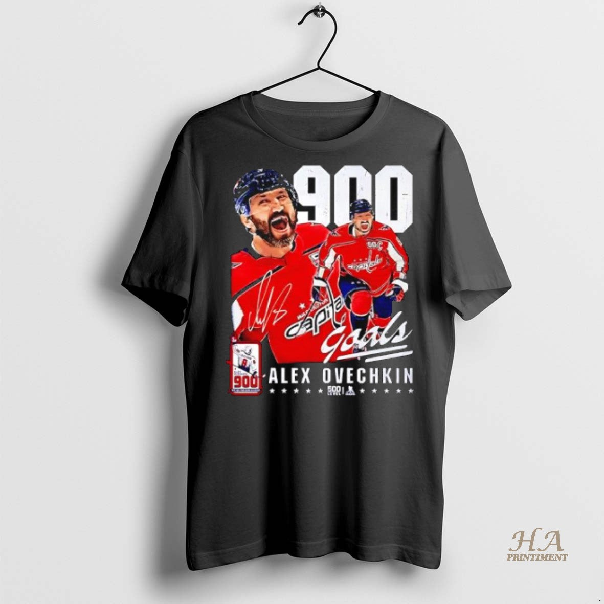 Official Alex Ovechkins 900 Goals Merchandise Career Signature Shirt